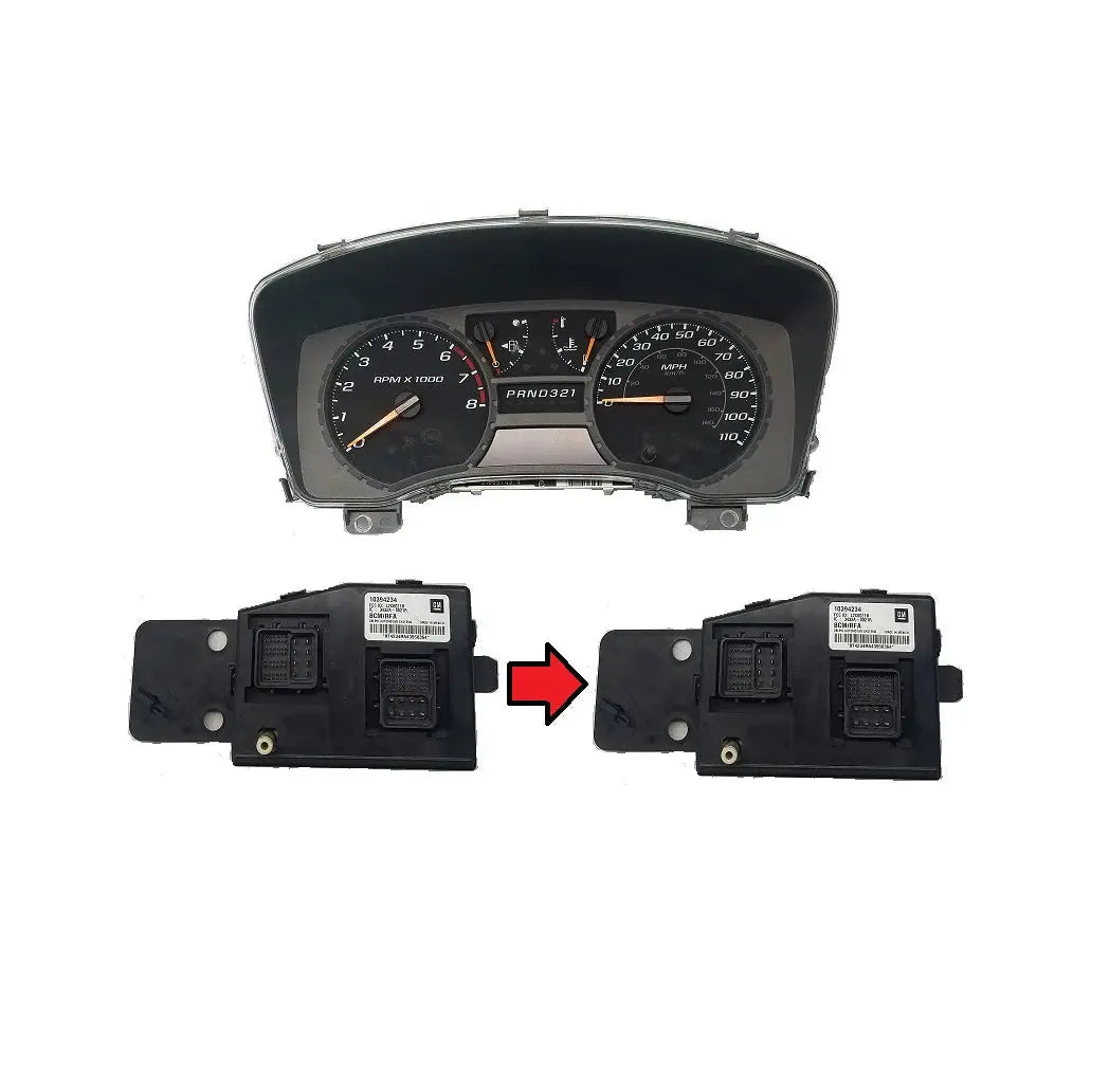 04-07 Canyon Colorado H3 BCM Clone + Instrument Cluster Mileage Reset Service Combo ClusterFix Texas