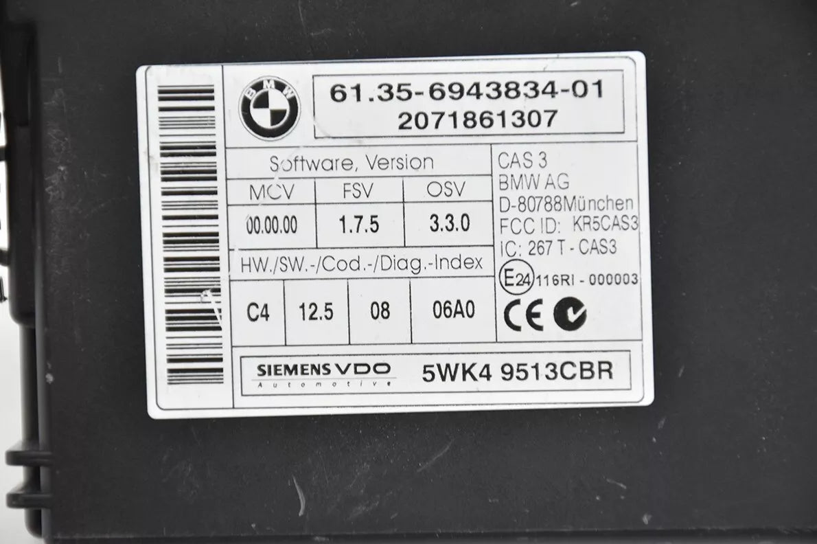 BMW CAS 1, 2, 3, 4 RECOVERY/Cloning Service