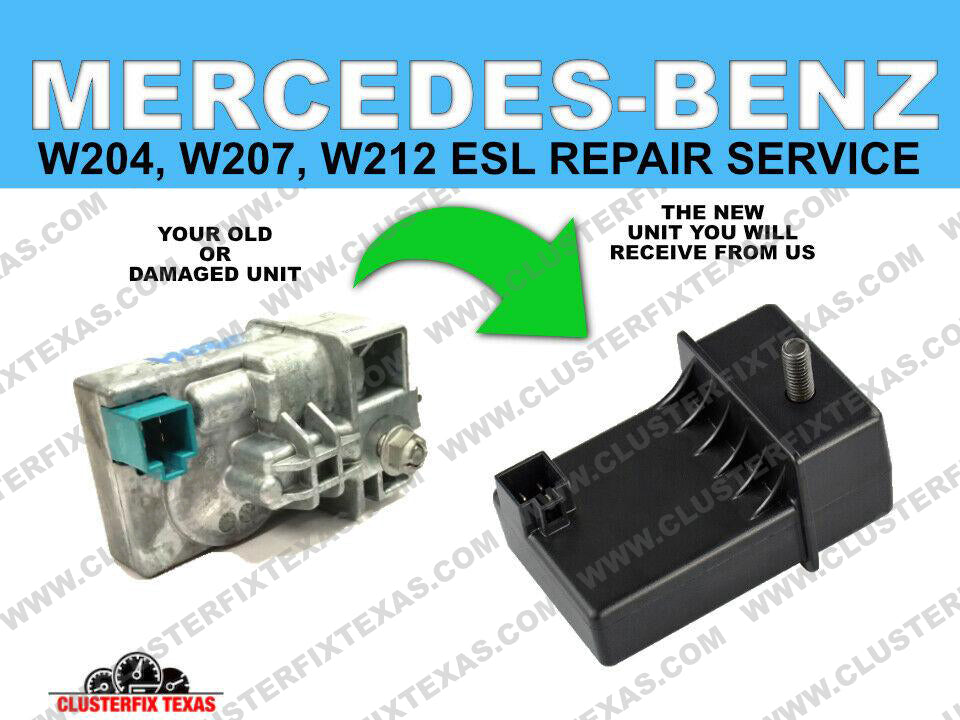Mercedes-Benz W204, W207, W212, X204 ESL ELECTRONIC STEERING LOCK REPAIR SERVICE